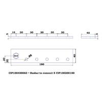 Victron Energy Bus bar connect CIP100400070 Montageplaat - thumbnail