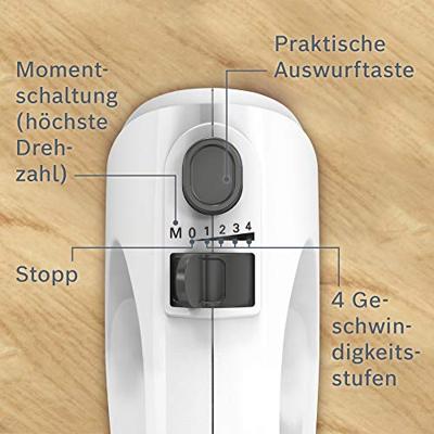 Bosch MFQ24200 CleverMixx Handmixer 400W Wit/Zilver - thumbnail