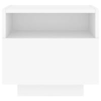 Nachtkastje met LED-verlichting 40x39x37 cm wit - thumbnail