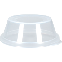 Circ Deksel | PP | dome | reusable | zonder gat | Ø90mm | transparant | 100 stuks - thumbnail