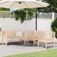 3-delige Loungeset massief grenenhout - thumbnail