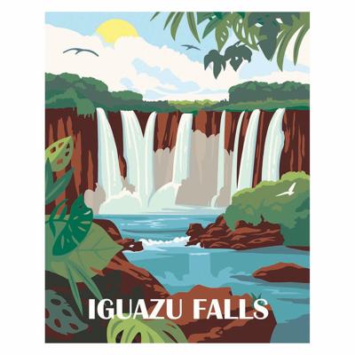 Ravensburger creart schilderen op nummer - iguazu watervallen Ravensburger creart schilderen op nummer - iguazu watervallen