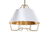 Plafondlamp DKD Home Decor Wit Gouden PVC Metaal 50 W 38 x 38 x 32 cm - thumbnail