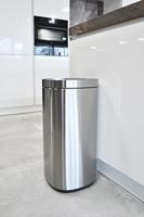 Afvalbak desq touch 30 liter rvs zilver - thumbnail