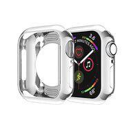 Siliconen case 38mm - Zilver - Geschikt voor Apple Watch 38mm - thumbnail