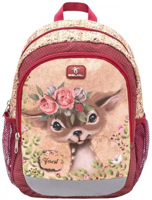 Belmil rugzak met hert junior 12 liter polyester rood Belmil rugzak met hert junior 12 liter polyester rood