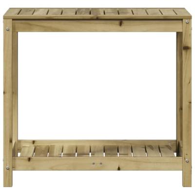 VidaXL Oppottafel met schap 82,5x50x75 cm geïmpregneerd grenenhout