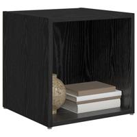 TV-kast met opslag 2 pcs Zwart 37 x 35 x 37 cm Bewerkt hout - thumbnail