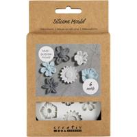 Creativ Company Siliconen vormen, bloem, h: 0,5 cm, l: 1,5-2,5 cm, 1 stuk - thumbnail