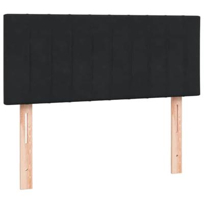 Boxspring met matras fluweel zwart 120x210 cm