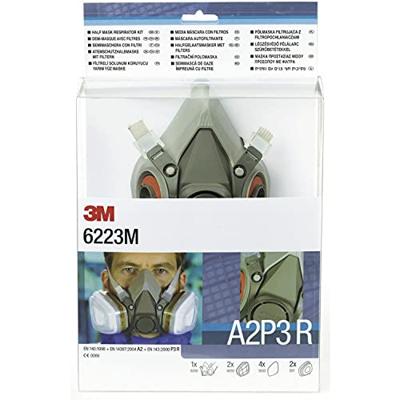 3M Halfgelaatsmaskerset | EN 140 | met filter | M | 1 stuk - 7000061552 - 7000061552