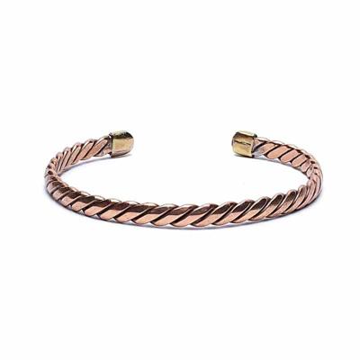 Gedraaide Armband - Koper & Messing - Bronskleurig & Verstelbaar Gedraaide Armband - Koper & Messing - Bronskleurig & Verstelbaar