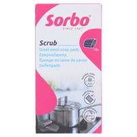 Sorbo zeepwolsponsjes 10 stuks - thumbnail
