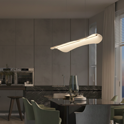 Lyora HanglampAgos goud met kunststof smal - 9054443