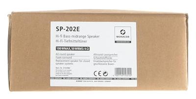 Monacor SP-202E 8 inch 20.2 cm Woofer 50 W 4 Ω