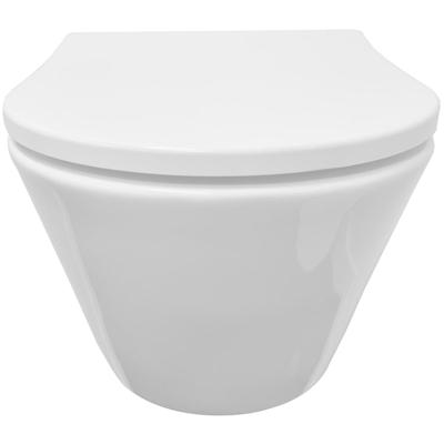 Wiesbaden Rimless Wandcloset met Softclose Shade Zitting - Glans Wit