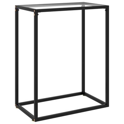 VidaXL Wandtafel 60x35x75 cm gehard glas transparant VidaXL Wandtafel 60x35x75 cm gehard glas transparant