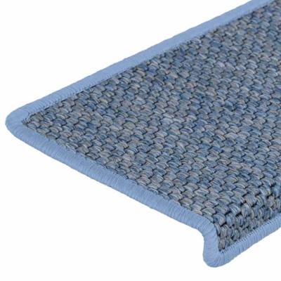 Trapmatten zelfklevend 30 st sisal-look 65x21x4 cm blauw