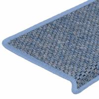 Trapmatten zelfklevend 30 st sisal-look 65x21x4 cm blauw - thumbnail