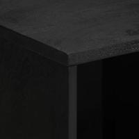 Dressoir 80x33x75 cm bewerkt hout zwart - thumbnail