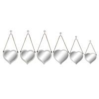 Set spiegels DKD Home Decor Scandi Kristal Wit Polypropyleen (26 x 3 x 26 cm) (2 Stuks) - thumbnail