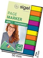 Sigel Plakmarker HN617 Groen, Blauw, Violet, Geel, Oranje - thumbnail