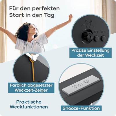 Mebus 25609 Wekker Zendergestuurd Zwart