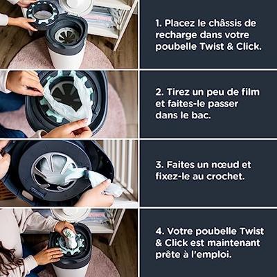 Set van 12 navullingen voor luieremmer Tec et Twist & Click TOMMEE TIPPEE Sangenic grijs Set van 12 navullingen voor luieremmer Tec et Twist & Click TOMMEE TIPPEE Sangenic grijs