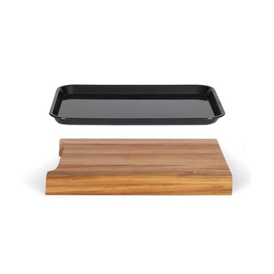 Snijplank - LIVOO - MES155 - FSC acaciahout - 36,5 x 27,5 cm - Uitneembare lekbak