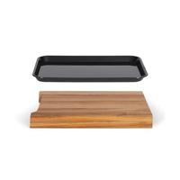 Snijplank - LIVOO - MES155 - FSC acaciahout - 36,5 x 27,5 cm - Uitneembare lekbak - thumbnail