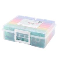 Vaessen Creative • opbergbox met 16 cassettes kleurrijk - thumbnail