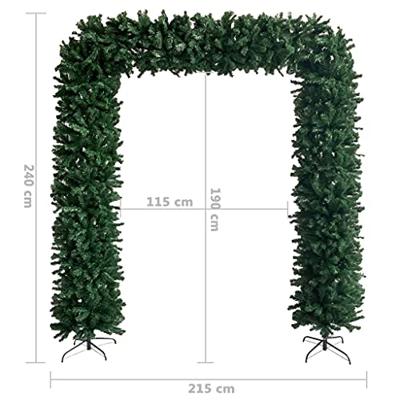 VidaXL Kerstboog 240 cm groen