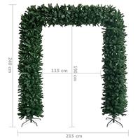 VidaXL Kerstboog 240 cm groen - thumbnail
