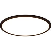 LED Plafondlamp - Dimbaar met RGB en Afstandsbediening - 30W - Mat Zwart - thumbnail