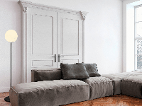 Staande lamp LICK 1 lamp zwart - thumbnail