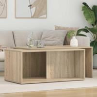 Koffietafel Set 2 pcs Sonoma Eiken Bewerkt hout - thumbnail