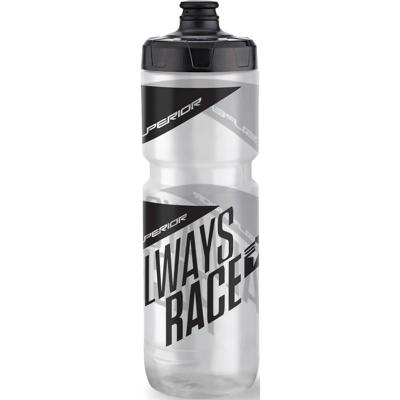 Superior bidon 750ml zwart/grijs