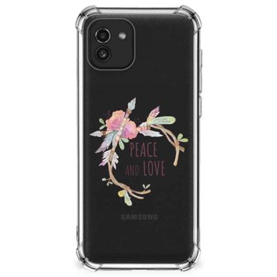 Samsung Galaxy A03 Stevig | Bumper Hoesje | Boho Text Samsung Galaxy A03 Stevig | Bumper Hoesje | Boho Text