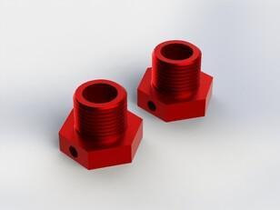 Arrma - Aluminium Wheel Hex (RED) (2PCS) (AR330359)