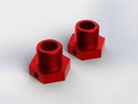 Arrma - Aluminium Wheel Hex (RED) (2PCS) (AR330359) - thumbnail