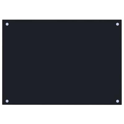 VidaXL Spatschermen keuken 2 st 70x50 cm gehard glas zwart VidaXL Spatschermen keuken 2 st 70x50 cm gehard glas zwart