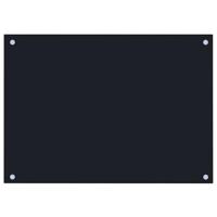 VidaXL Spatschermen keuken 2 st 70x50 cm gehard glas zwart - thumbnail