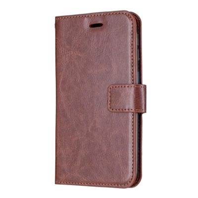 Crazy Horse textuur horizontale Flip lederen draagtas met houder & kaartsleuven & portemonnee & fotolijstjes voor iPhone 11 (bruin)