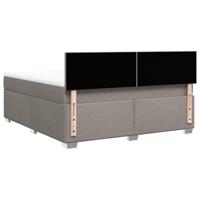 Boxspring met matras stof taupe 180x200 cm - thumbnail