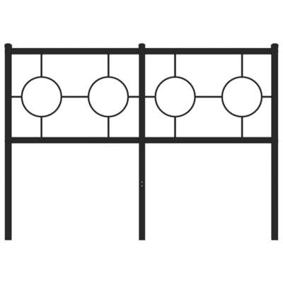 Hoofdbord 120 cm metaal zwart Hoofdbord 120 cm metaal zwart