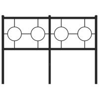 Hoofdbord 120 cm metaal zwart - thumbnail