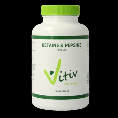 Vitiv Betaine HCL & pepsine 100 Capsules