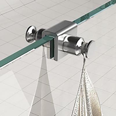 Wiesbaden Chroom Dubbele Handdoekhaak voor Douchewand