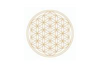 Drinkglas Mythos met Bloem des Levens Goudkleurig - thumbnail