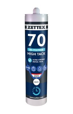 Zettex MS70 polymer hightack wit (290ml) Zettex MS70 polymer hightack wit (290ml)